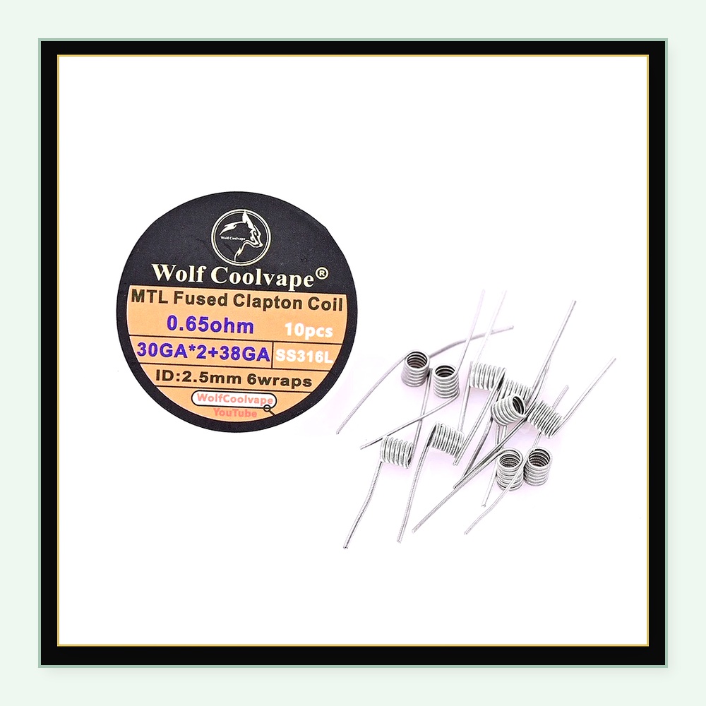 10 Buah Wolfcoolvape MTL Fused - Vape Coil Replacement ulasan dan harga