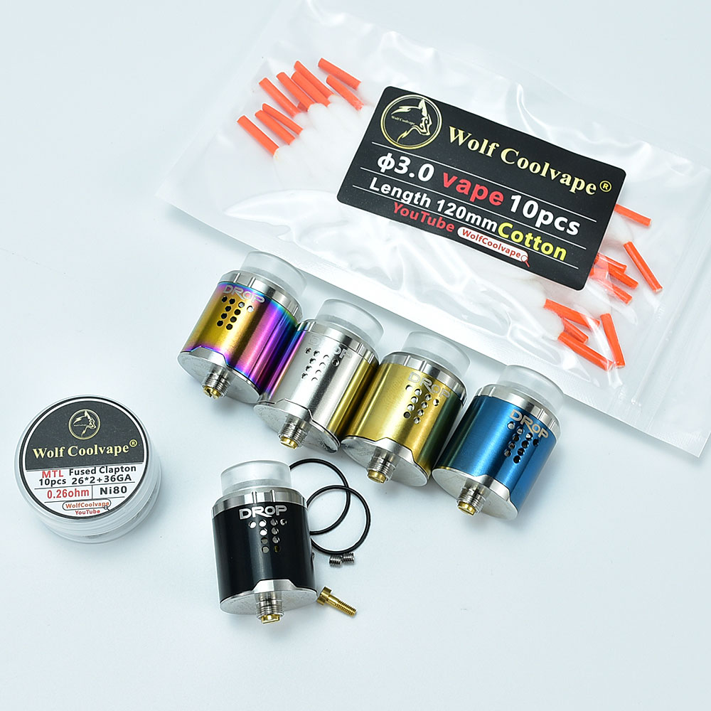 Atomizer Tank RDA 24mm DROP -  - Vape Coil Replacement ulasan dan harga