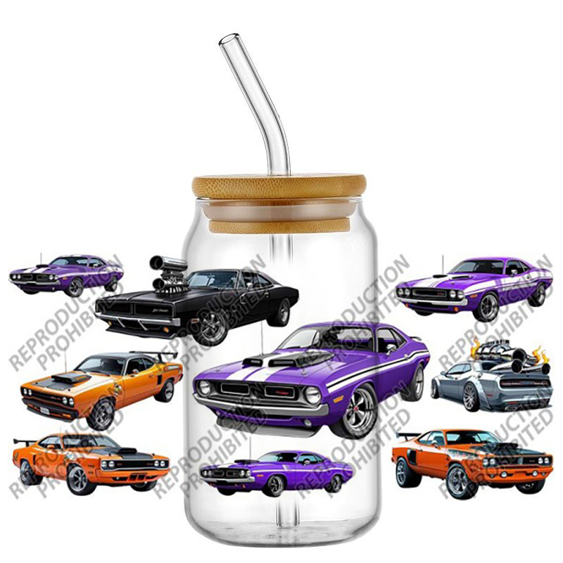 Stiker Transfer 3D UV DTF 16oz - Rdta Tank Glass ulasan dan harga